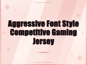 Bold Esports Team Fonts for Competitive Gaming Jerseys