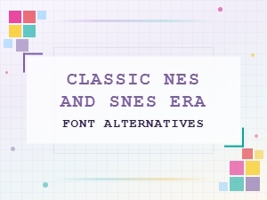 Classic Nes and Snes Era Font Alternatives for Retro Gaming Projects